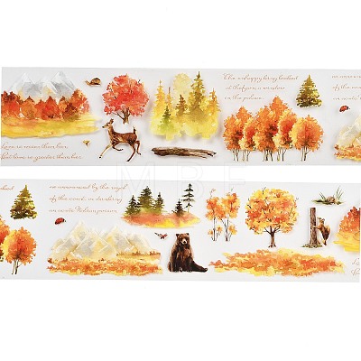 Mountain Forest Waterproof PET Decorative Stickers DIY-Q052-03A-1