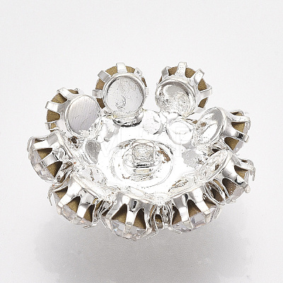 Silver Color Plated Brass Shank Buttons LS-X-RB-S066-09S-08-1