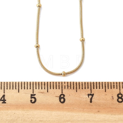 Ion Plating(IP) 304 Stainless Steel Snake Chain Necklaces NJEW-F248-11A-G-1
