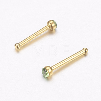 316L Surgical Stainless Steel Nose Studs Nose Piercing Jewelry AJEW-P063-02-2mm-1