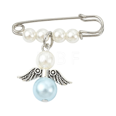 Iron Safety Pin Brooch JEWB-FS00003-1