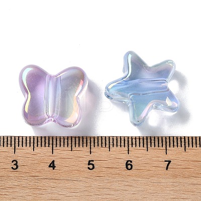 UV Plating Transparent Acrylic Beads PACR-C007-08-1