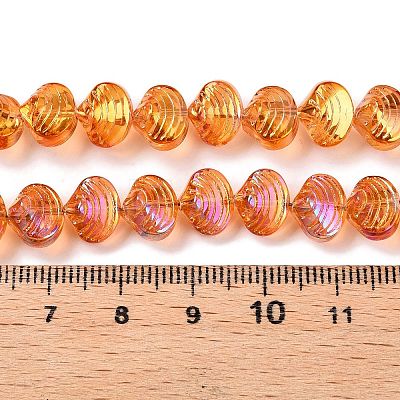 Electroplate Glass Beads Strands EGLA-T021-11D-1