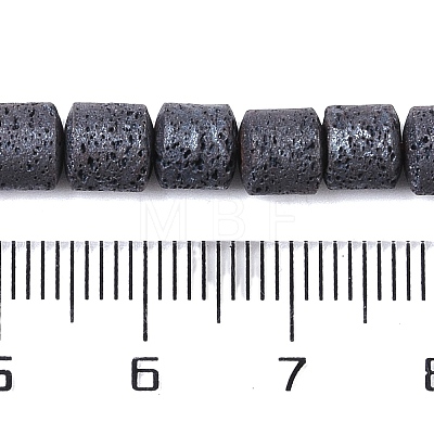 Frosted Natural Lava Rock Beads Strands G-E618-02C-1