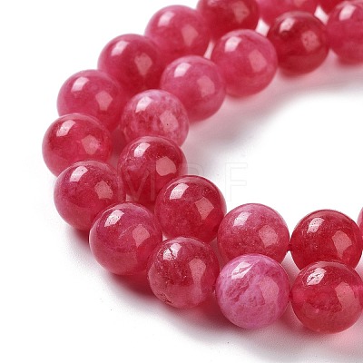 Dyed Natural Malaysia Jade Beads Strands G-G021-02C-08-1