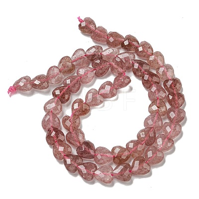 Natural Green Strawberry Quartz Beads Strands G-P544-E04-01-1