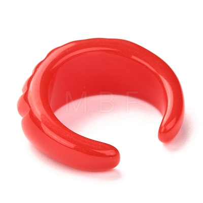 Acrylic Cuff Rings RJEW-M137-03C-1