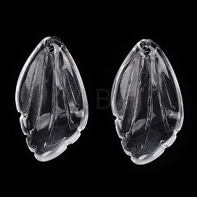 Transparent Glass Petal Beads GLAA-N001-11-1