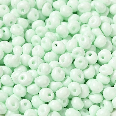 6/0 Opaque Baking Paint Glass Seed Beads SEED-M012-02A-15-1