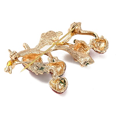 KC Gold Plated Alloy Fruit Brooches JEWB-L017-02KCG-03-1