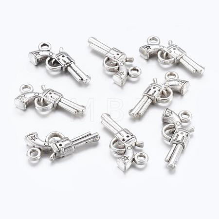 Gun Alloy Pendants X-EA11007Y-1