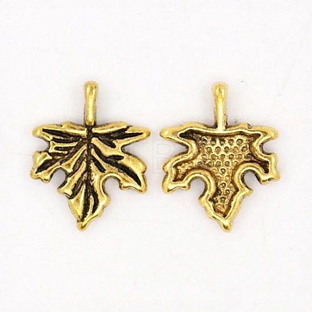 Autumn Theme Tibetan Style Alloy Pendants GLF0188Y-NF-1