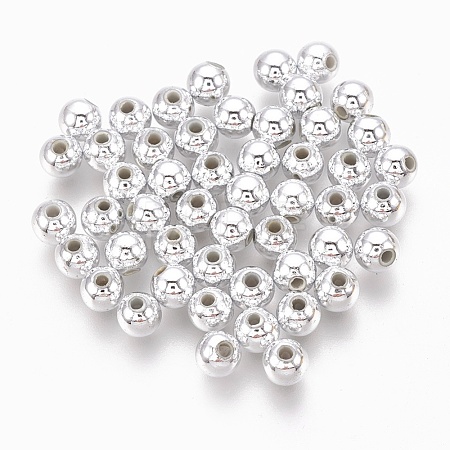 ABS Plastic Beads KY-G007-3mm-S-1
