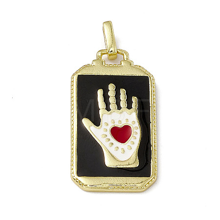 Alloy Enamel Pendants ENAM-D042-01E-1