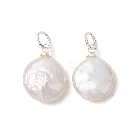 Natural Baroque Pearl Keshi Pearl Pendants PALLOY-JF05372-1