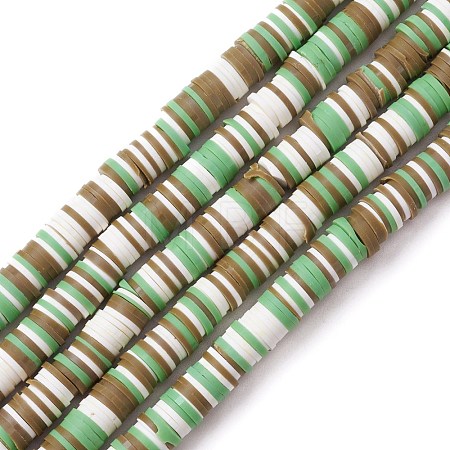 Handmade Polymer Clay Beads Strands CLAY-R089-8mm-T003-1