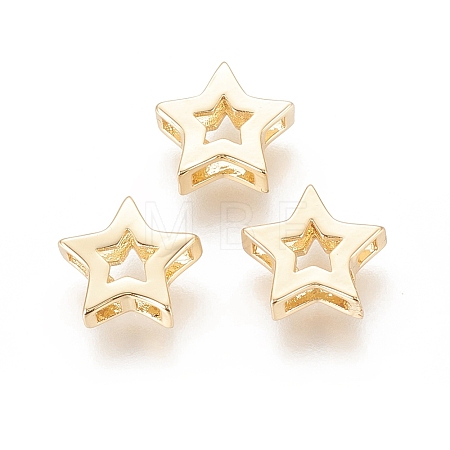 Brass Slide Charms X-KK-F811-06G-1