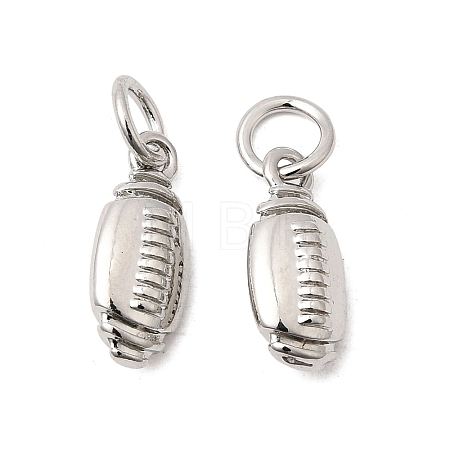 Sports Brass Charms KK-A289-04A-P-1