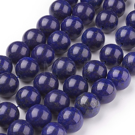 Natural Lapis Lazuli Beads Strands G-G087-14mm-1