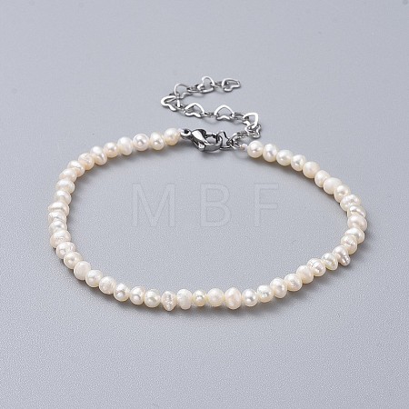 Natural Freshwater Pearl Beads Bracelets X-BJEW-JB04618-1