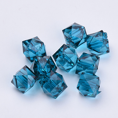Transparent Acrylic Beads X-TACR-Q259-8mm-V18-1
