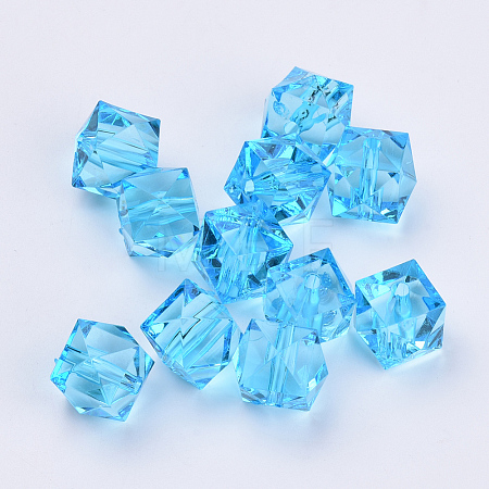 Transparent Acrylic Beads TACR-Q259-8mm-V40-01-1