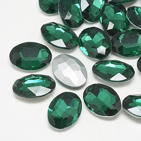Pointed Back Glass Rhinestone Cabochons RGLA-T080-18x25mm-15-1