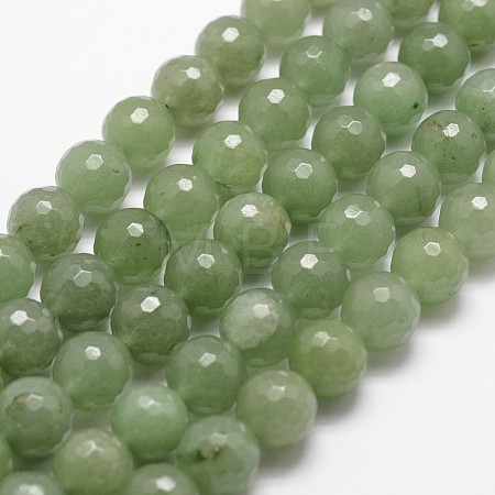 Natural Green Aventurine Beads Strands G-D840-28-6mm-1