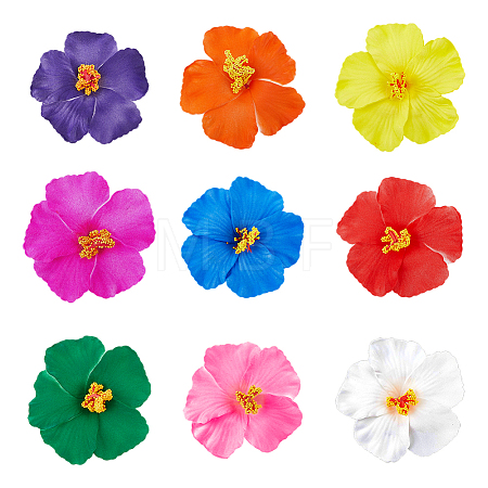 9Pcs 9 Colors Flower EVA Alligator Hair Accessories PHAR-PH0001-25-1