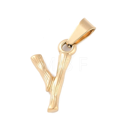 304 Stainless Steel Pendants STAS-F235-01G-Y-1