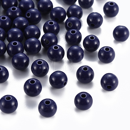 Opaque Acrylic Beads MACR-S370-C8mm-A19-1