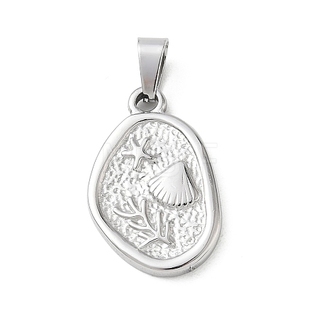 304 Stainless Steel Pendants SA-CBA34D4-03E-P-1