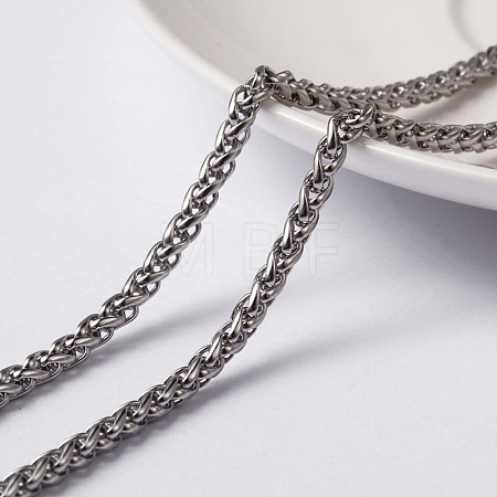 Tarnish Resistant 304 Stainless Steel Wheat Chains CHS-H007-47P-1