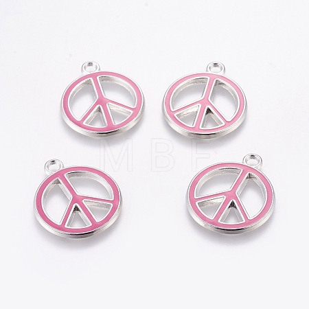 Alloy Enamel Pendants ENAM-P066-4-1