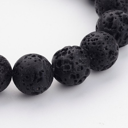 Natural Lava Rock Beads Strands G434-11-1