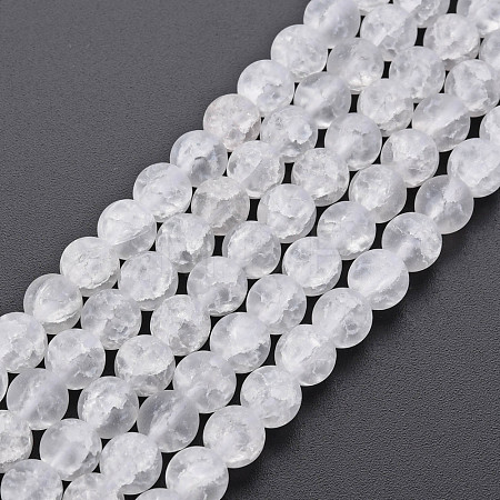 Crackle Glass Beads Strands GLAA-S192-D-007A-1