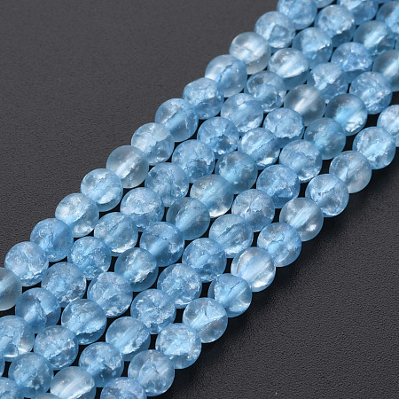 Crackle Glass Beads Strands X-GLAA-S192-D-006C-1
