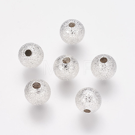 Brass Textured Beads KK-EC248-S-NF-1