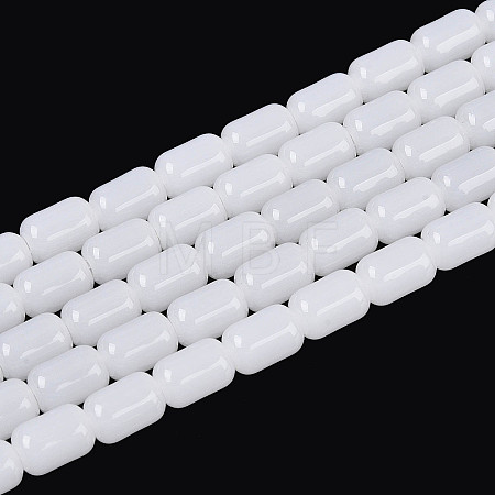 Imitation Jade Glass Beads Strands GLAA-T028-14J-01-1