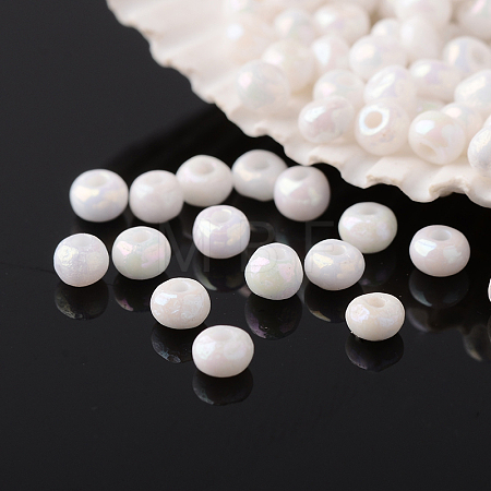 FGB 8/0 Grade A Round Glass Seed Beads X-SEED-A022-F8-401-1