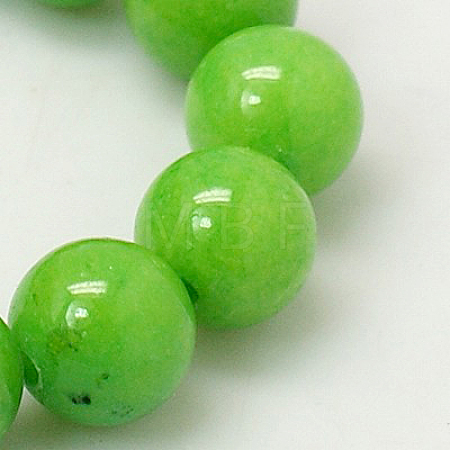 Natural Mashan Jade Round Beads Strands X-G-D263-12mm-XS17-1