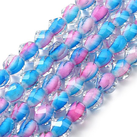 Two Tone Resin Beads Strands GLAA-T035-02E-1