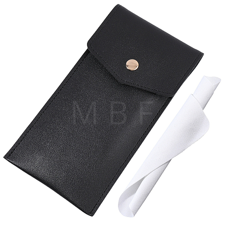 1Pc Rectangle PU Leather Eyeglass Cases AJEW-CN0007-01A-1