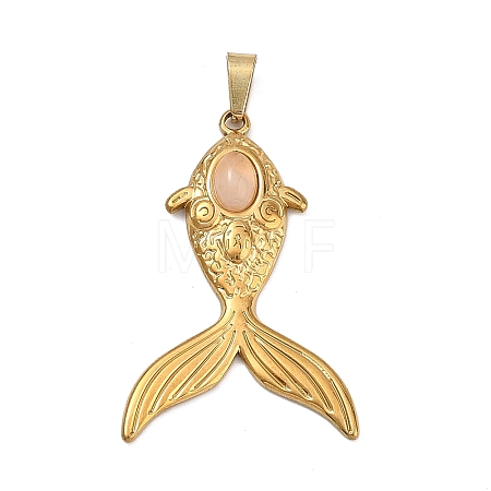 Natural Rose Quartz Pendants GG-CBA97F4-03G-06-1
