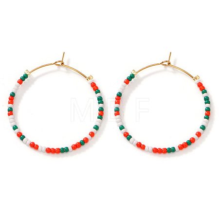 306 Stainless Steel Hoop Earrings JS8237-2-1