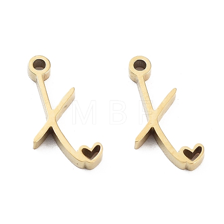 304 Stainless Steel Charms STAS-M327-02G-X-1