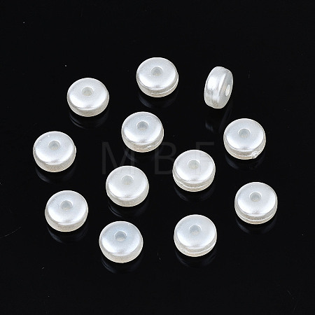 ABS Plastic Imitation Pearl Beads X-OACR-N008-109-1