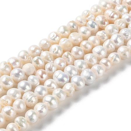 Natural Cultured Freshwater Pearl Beads Strands PEAR-E018-47-1