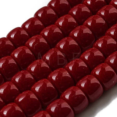 Opaque Glass Beads Strands X-GLAA-NH0002-B07-1