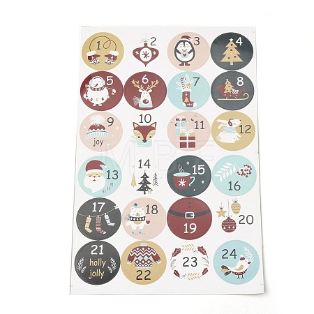 Christmas Advent Calendar Stickers LS-DIY-L050-A09-1